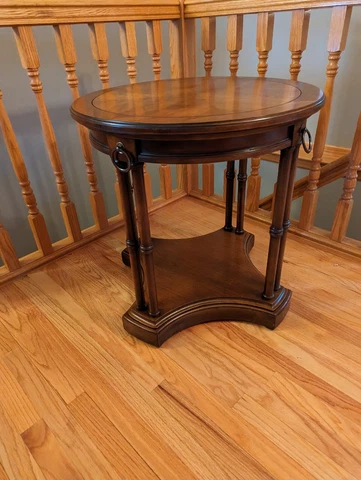VINTAGE BRANDT CHERRY HALL/ENTRY TABLE ROUND Cover