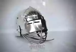 Medieval Sallet Cage helmet Combat Helmet with visor 16ga Steel Cosplay Helmet - Picture 1 of 8