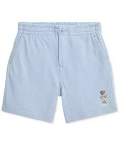 NWT Polo Ralph Lauren Boys Polo Bear Cotton Mesh Shorts Blue 6/6T - Picture 1 of 3