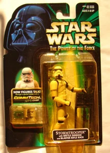 star wars POTF COMMTECH 99  Stormtrooper  ANH E IV 77 MOC 124 - Picture 1 of 3