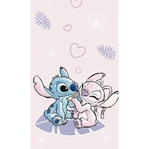 Lilo and Stitch Towel Bath Pool Beach Cotton Soft Velour Pink Disney 140 x 70cm - Picture 1 of 1