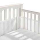 Breathable mesh liner for full size crib, white