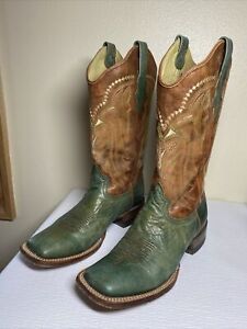 Stetson Ladies Handmade In Mexico Leather Boots 7. Good Condition.