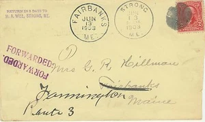  1903 Starker, ME-Brief "vorgeleitet" - Bild 1 von 2