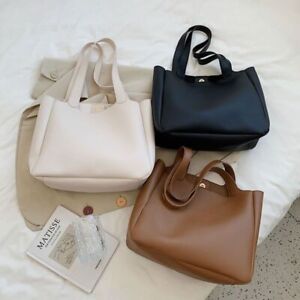 Large Capacity Women Shoulder Bag Classy Girls Handbag Vintage Shopper Bag