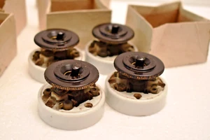 Antique Bakelite Electric Switch Ceramic Germany 5Amp 250V Original Box 4 Pc"Ib1 - Picture 1 of 15