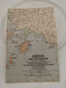 NATIONAL GEOGRAPHIC MAP ONLY ATLAS PLATE 40 DECEMBER 1958 GREECE & THE AEGEAN - Picture 1 of 9