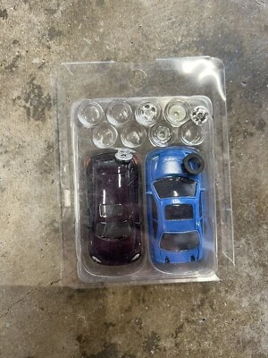 Zip Zaps Micro RC Car 1:64 Rare  Blue Honda Civic Coupe And Pt Cruiser Read Desc - Image 1 of 2
