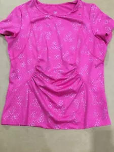Camisa Tenis TAIL Mujer Talla Grande Rosa Plata Usada 3-4 Excelente - Imagen 1 de 6