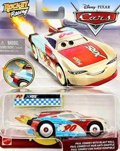 Disney Pixar Cars Paul Conrev Rocket Racing Modell mit Blast Wall NEU & OVP - Bild 1 von 2