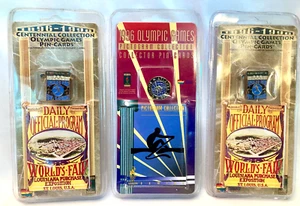 3 Pc Vintage 1996 CENTENNIAL COLLECTION OLYMPIC GAMES + Atlanta ROWING St. Louis - Picture 1 of 5