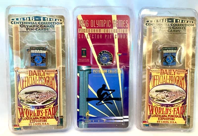 3 Pc Vintage 1996 CENTENNIAL COLLECTION OLYMPIC GAMES + Atlanta ROWING St. Louis - Image 1 of 4