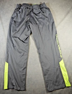 Under Armour Youth Loose Fit Athletic Pants Gray Track Gym Pants YXL Logo - Picture 1 of 11