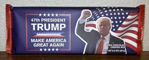 DONALD TRUMP 47th President MAGA Milk Chocolate Crisped Rice Bar 9.2 Oz LIMITED - Picture 1 of 3