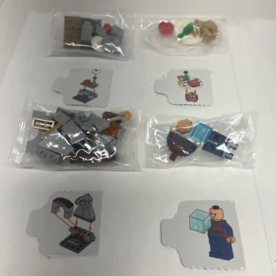 LEGO WONG MINIFIGURE W/ FIREPLACE & DINING TABLES FROM ADVENT CALENDAR #76267 - Image 1 of 4