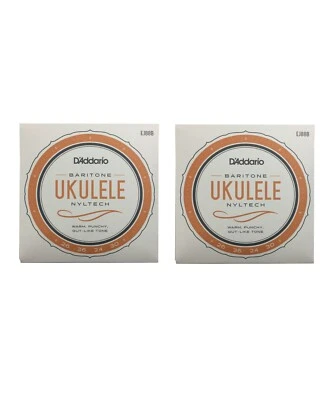 D'Addario Ukulele Strings 2 Sets Nyltech Baritone EJ88B Uke - Image 1 of 4
