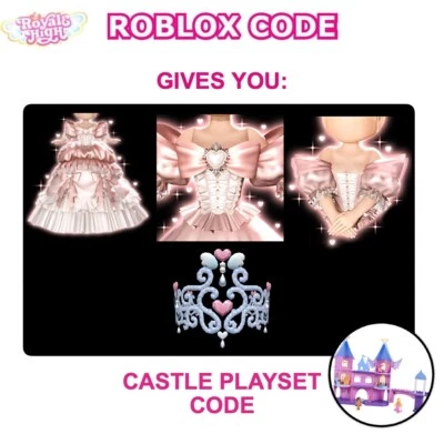 Royale High Castle Enchantraverse Halo (UGC Item) & Crowned Court Set CODE ONLY