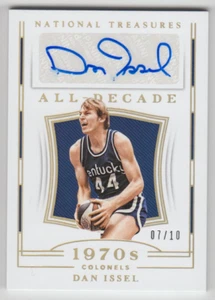 2018-19 Panini National Treasures Dan Issel All-Decade 1970s Gold Auto 07/10 - Picture 1 of 2