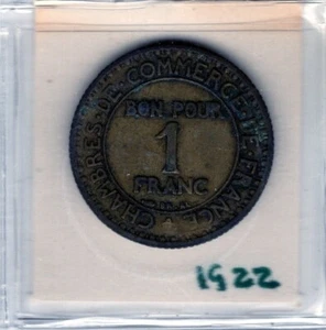 Frankreich: 1 Franc 1922 - Bild 1 von 2