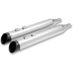 95-12 Harley Davidson 4 Slip Ons Cromo Escape Drag Specialties 1801-0585 HD-97 - Imagen 1 de 3