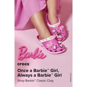 Zueco Crocs Barbie Cutie Crush Rosa Niñas Niños Talla J1/3 UK1/3 - Imagen 1 de 8
