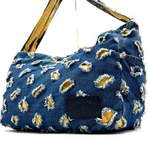 Rare Vivienne Westwood Ladies Tote Denim Shoulder Bag Large Limited VINTAGE Used - Picture 1 of 10