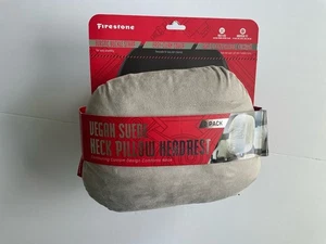 Firestone Vegan Cuscino Collo Camoscio Poggiatesta - Confezione da 2 - Adatto Universale per Auto - Foto 1 di 4