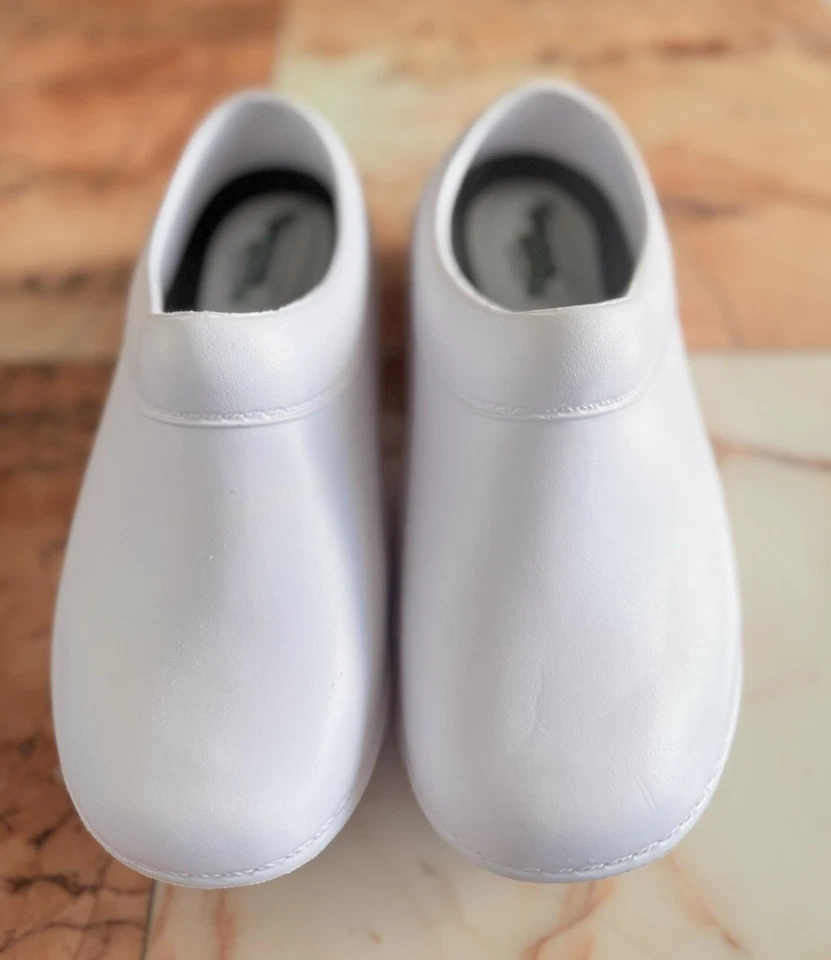 Zuecos cómodos de enfermería Landau Foot Wear RX blancos sin cordones para mujer’s 7/hombre’s 5 Foto 1 de 4