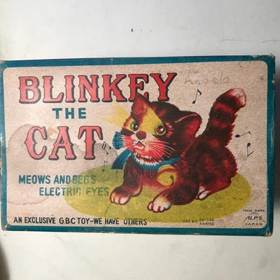 Vintage 1950's Blinkey The Cat Remote Control Toy Japan w/ Box - Image 1 of 4