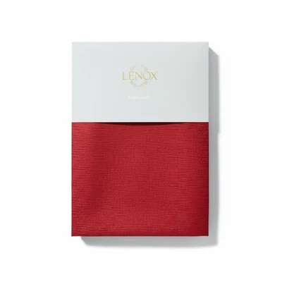 Lenox Red Christmas Tablecloth 60 x 102” Christmas Holiday Dining Room - Image 1 of 4