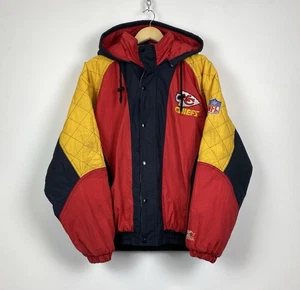 Vintage NFL Starter KC Chiefs Full Zip Jacket Men’s Size L Top Embroidered... - Bild 1 von 18
