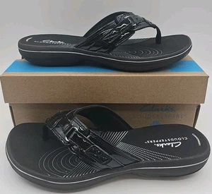 Clarks Damen US 7 Breeze Sea Schwarz Lack 26133671 - Bild 1 von 8