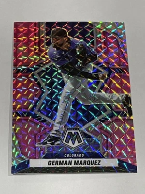 2022 Mosaic Baseball Pink Camo Mosaic #121 - German Marquez - Colorado Rockies - Image 1 of 2