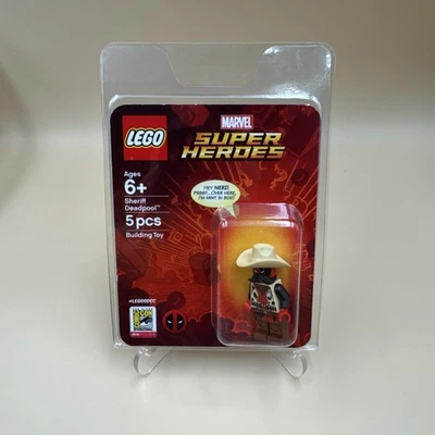 Минифигурка LEGO Marvel Sheriff Deadpool Blister 2018 SDCC San Diego Comic Con - Изображение 1 из 4