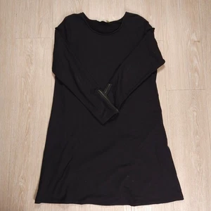 Chalet et Ceci Tunika Kleid Damen Medium Schwarz Langarm Reißverschluss Abstrakt Freizeit - Bild 1 von 12