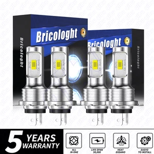 H7 H7 10000K LED Headlight Kit Combo Bulbs High Low Beam Super Bright White 4x - Bild 1 von 10