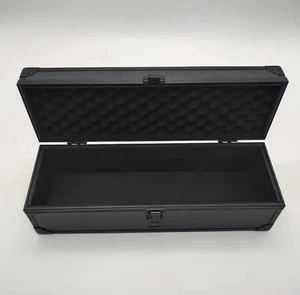 1Row Lockable Hard Shell Card Storage Box w Foam Protection For 3x4 Card Holders - Picture 1 of 7
