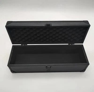 1Row Lockable Hard Shell Card Storage Box w Foam Protection For 3x4 Card Holders - Image 1 of 4