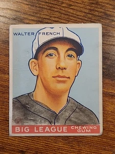 Goudey #177 Walter French 1933 en muy buen estado - Imagen 1 de 9