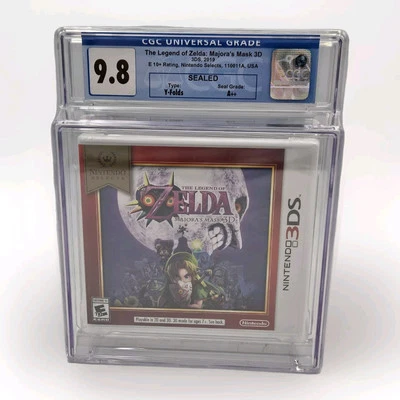 Nintendo 3DS The Legend of Zelda Majora’s Mask 3D Sealed CGC 9.8 Graded - Image 1 of 4