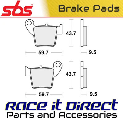 Pastillas de freno para HONDA CRF 250 X 2005-2008 Rr Off RR para pinza 6263210104 SBS Foto 1 de 4