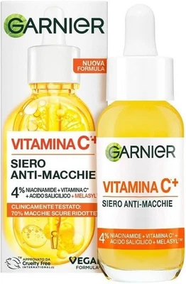 Garnier Siero Viso Anti-Macchie, Per Tutti i Tipi di Pelle, Pelle Luminosa - Immagine 1 di 4