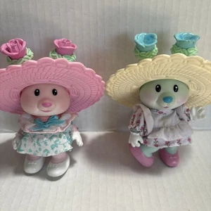 Kidsview Tee Hasen 2er Set Sweetheart Rose & Iris Bouquet mit Hüten Vintage - Bild 1 von 7