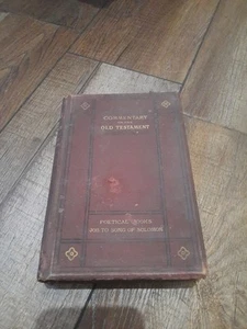 Antikes Buch: Kommentar zum Alten Testament - Poetische Bücher, 1890 - Bild 1 von 6