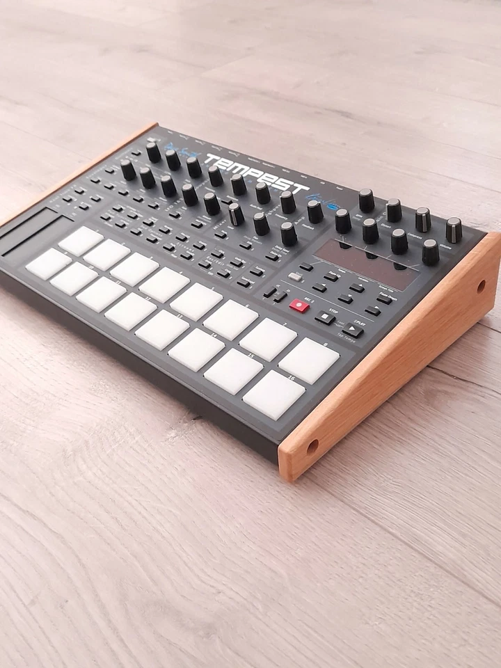 REPLACEMENT OAK END CHEEKS FOR DAVE SMITH INSTRUMENTS TEMPEST DRUM MACHINE DSI - Image 1 of 4