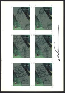 Witchblade / Darkness Family Ties uncut card sheet signed by Silvestri - Picture 1 of 2