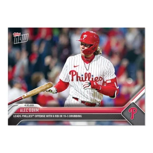 Alec Bohm - 2023 MLB TOPPS NOW Card 89 - Leads Offense Career High 6 RBI HR - Bild 1 von 2