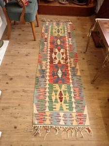 Tappeto Kilim Anatolico Vintage Kayseri Runner XX C Originale Incontra Gal Paris - Foto 1 di 20