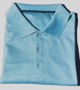 BCG~ Men's Golf  Shirt ~ Aqua Blue ~ Size XL~Short Sleeve ~3 Button ~ Polo Shirt - Picture 1 of 10
