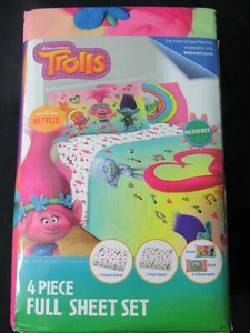 Juego de sábanas completas Dreamworks Trolls Love the Beat niñas ropa de cama nueva #76875 - Imagen 1 de 5